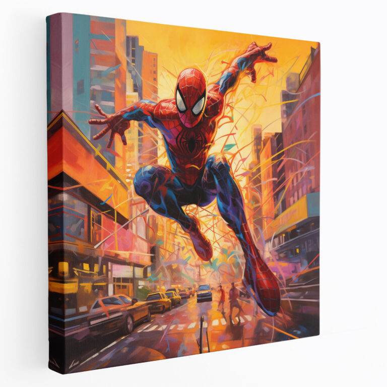Spiderman Graffiti Canvas Print - Spiderman, Graffiti-Style, Wall Art, Spiderman