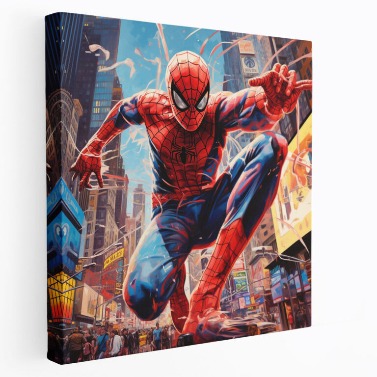 Spiderman Canvas Print - Spiderman, Spiderman, New York City, Wall Decoration