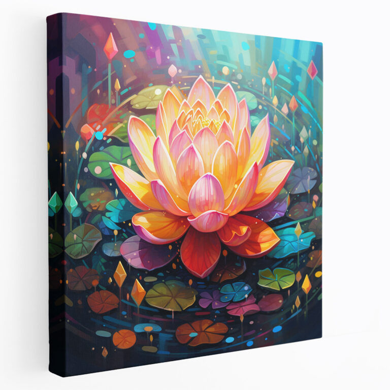 Lotus Flower Wall Art - Spiritual, Purity, Spiritual, Elegance