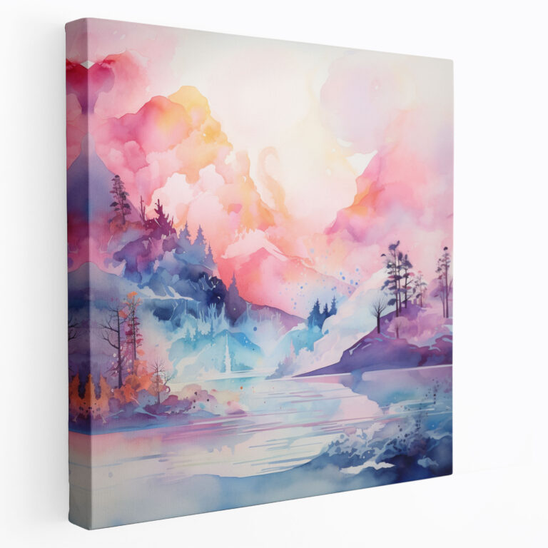 Spiritual Canvas Print - Abstract Watercolor Painting Wall Art - Spiritual, Spiritual, Abstract Watercolor Painting, Wall Art