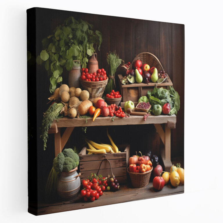 Still Life Wall Decoration - Harvest Bounty - Still Life, Harvest Bounty, Canvas Print, Photograph