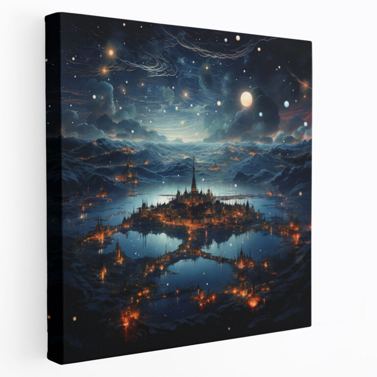 Mythical Star Map Wall Art - Star Map, Canvas Wall Art, Imagination, Constellations