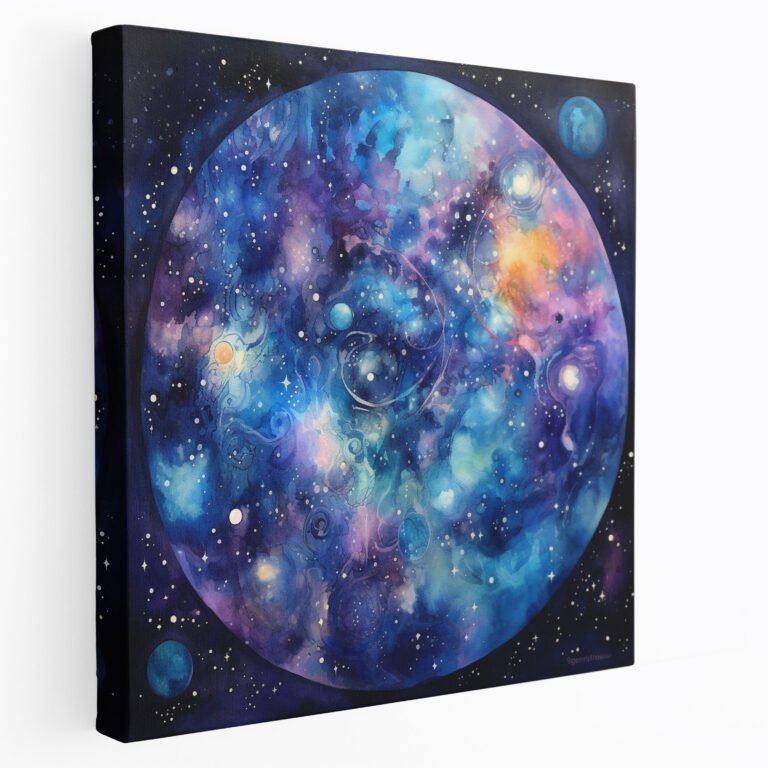 Star Map Canvas Print - Star Map, Stars And Planets, Wall Decoration, Astronomical Painting