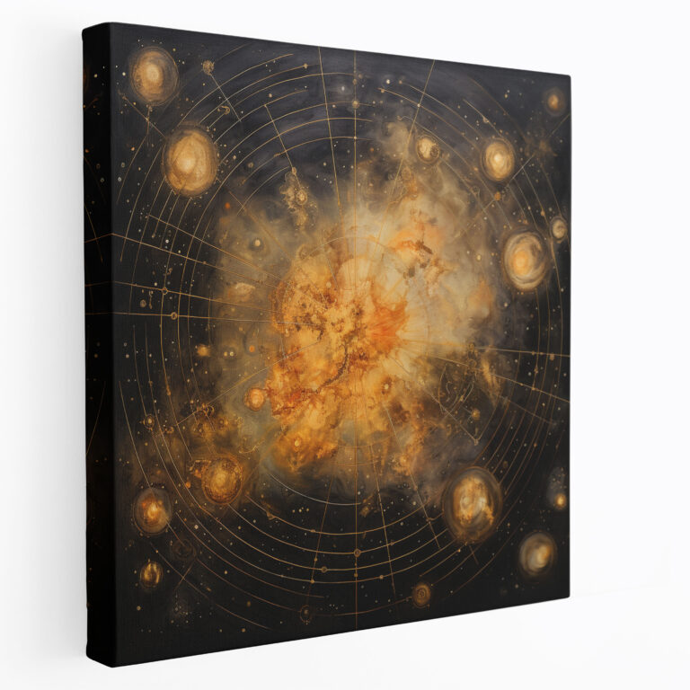 Star Map Wall Art - Star Map, Celestial Painting, Wall Art, Home Decoration