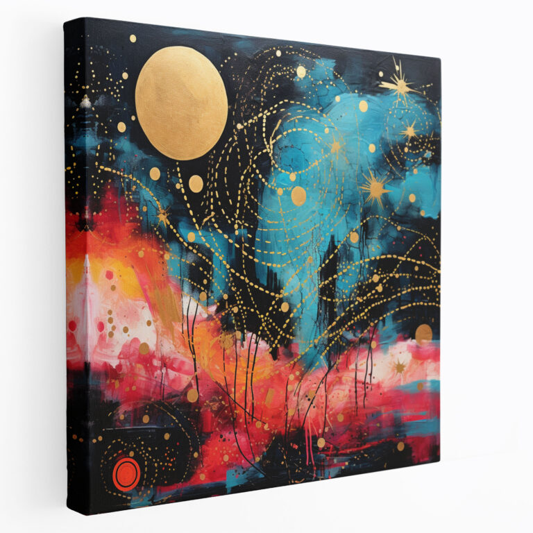 Star Map Canvas Print - Star Map, Unique, Abstract Artwork, Canvas Print