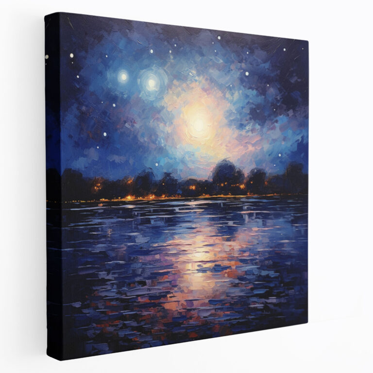 Star Map Wall Art - Star Map, Wall Art, Canvas, Dreamy Ambiance