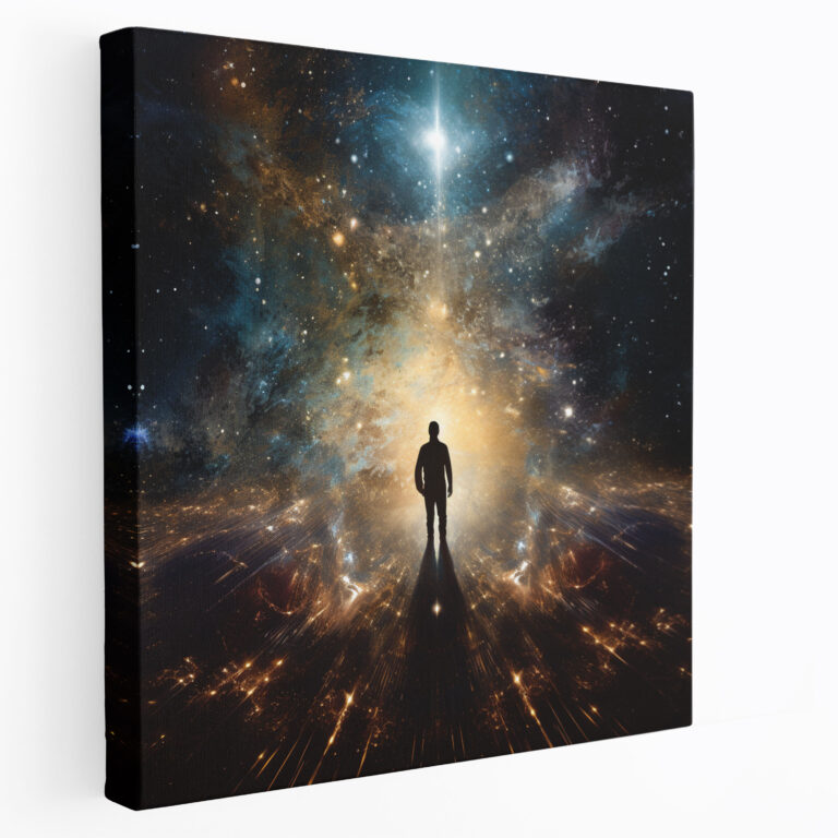 Star Map Wall Decoration - Star Map, Canvas Wall Art, Starry Galaxy, Invite Others To Dream