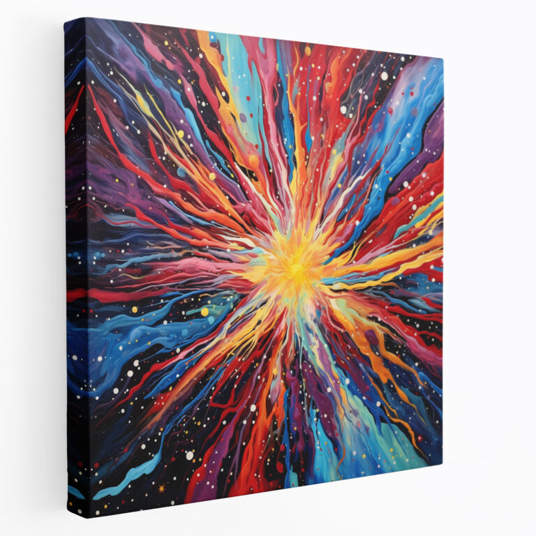 Star Map Wall Art - Star Map, Canvas Wall Art, Star Map, Vibrant Colors