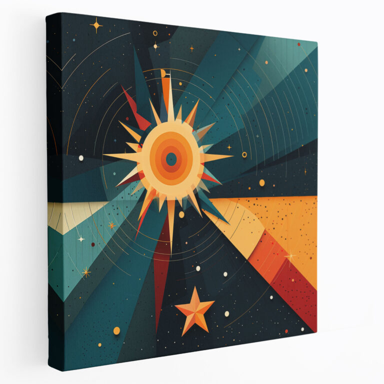 Star Map Canvas Print - Star Map, Contemporary Touch, Star Map, Wall Art