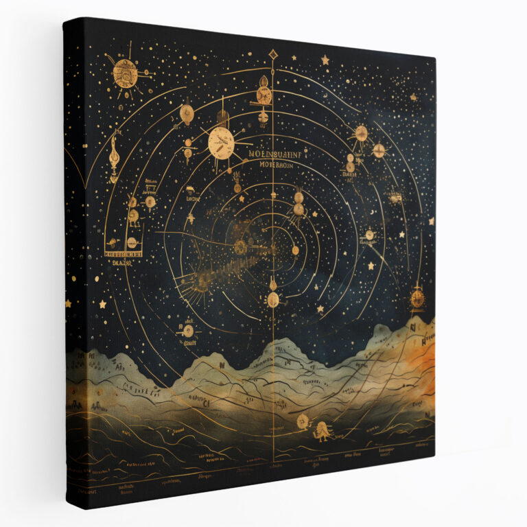 Star Map Canvas Print - Star Map, Canvas Print, Star Map, Star Chart
