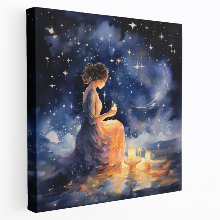 Star Map Wall Art - Star Map, Wall Decoration, Wall Art, Canvas