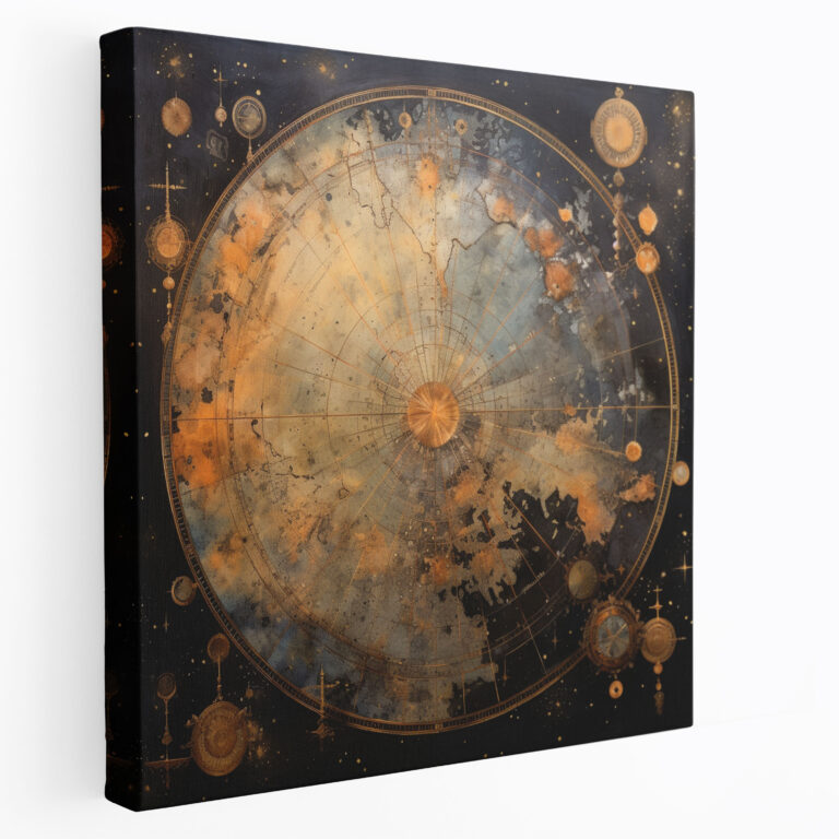 Star Map Wall Decoration - Star Map, Allure, Constellations, Wall Decoration
