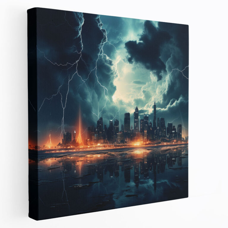 Storm Wall Art - Storm, Wall Decoration, Thunderstorm, Canvas Wall Art