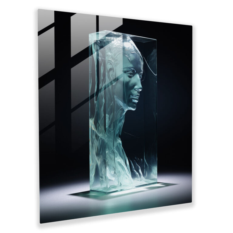 Transcendent Being Glass Print - Spiritual, Glass Print, Wall Decoration, Transcendence