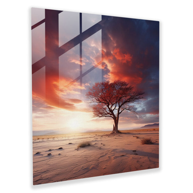 Spiritual Solitude Glass Print - Spiritual, Glass Art, Spiritual Solitude, Glass Wall Art
