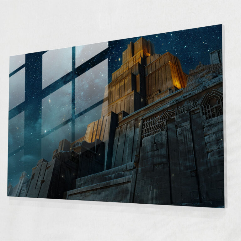 Sumerians Glass Wall Art - Sumerians, Glass Art, Ancient Architecture, Glass Wall Art