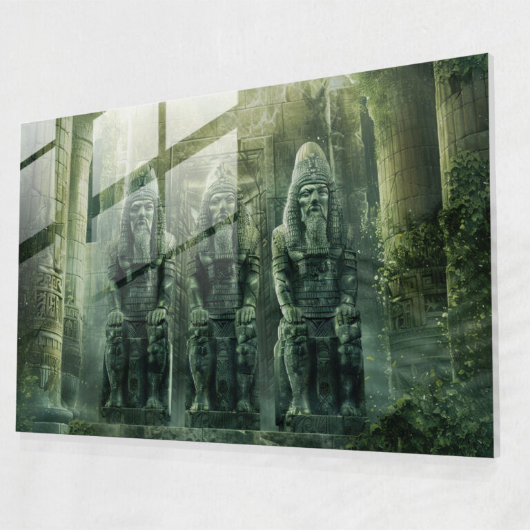 Sumerians Glass Art - Sumerians, Modern Art, Glass Art, Mythology