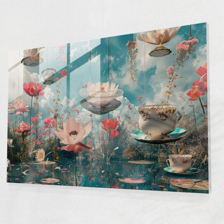 Surrealism Art Glass Wall Art - Surrealism Art, Home Decoration, Glass Print, Glass Art