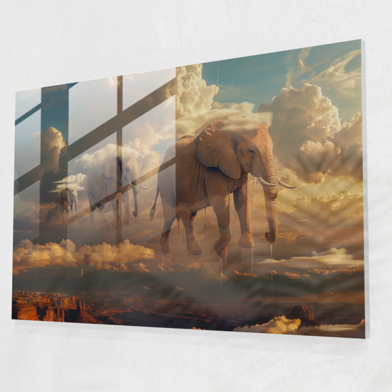 Dreamlike Surrealism Glass Wall Art - Surrealism Art, Glass Wall Art, Surrealism Art, Glass Art