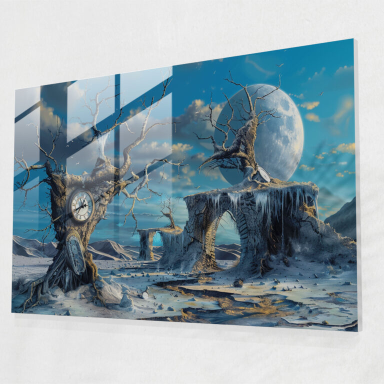 Surrealism Glass Art Modern - Surrealism Art, Landscape, Surrealistic, Modern Art
