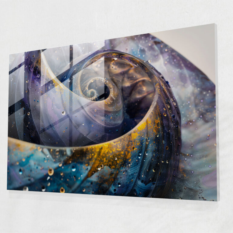 Galactic Staircase Glass Art - Surrealism Art, Glass Art, Modern Art, Surrealism Art