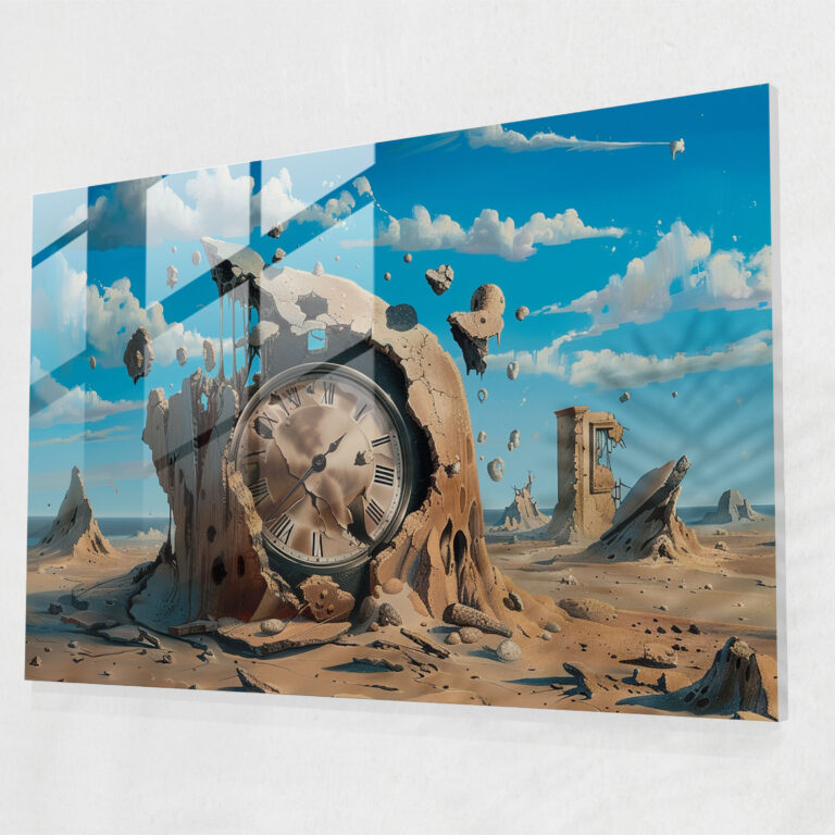 Surrealism Art Glass Print - Surrealism Art, Home Decoration, Modern Art, Wall Decoration