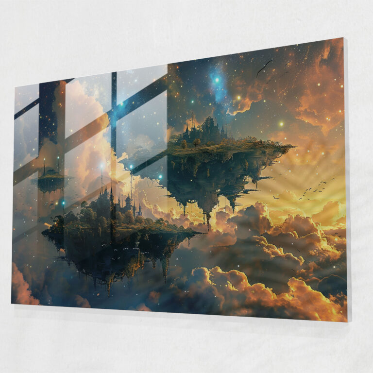 Fantasy Surrealism Glass Art - Surrealism Art, Modern Art, Glass Art, Glass Print