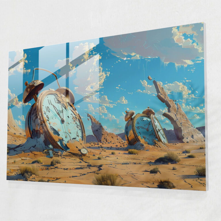 Surrealism Art Glass Print - Surrealism Art, Modern Art, Home Decoration, Surrealism Art