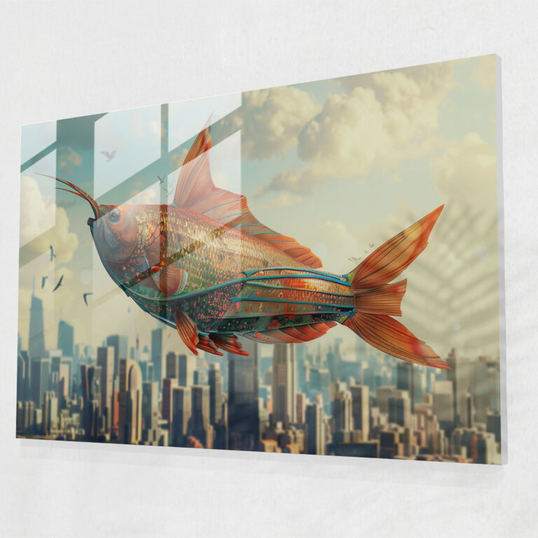 Surrealism Art Glass Wall Art - Surrealism Art, Modern Art, Surrealism Art, Wall Decoration