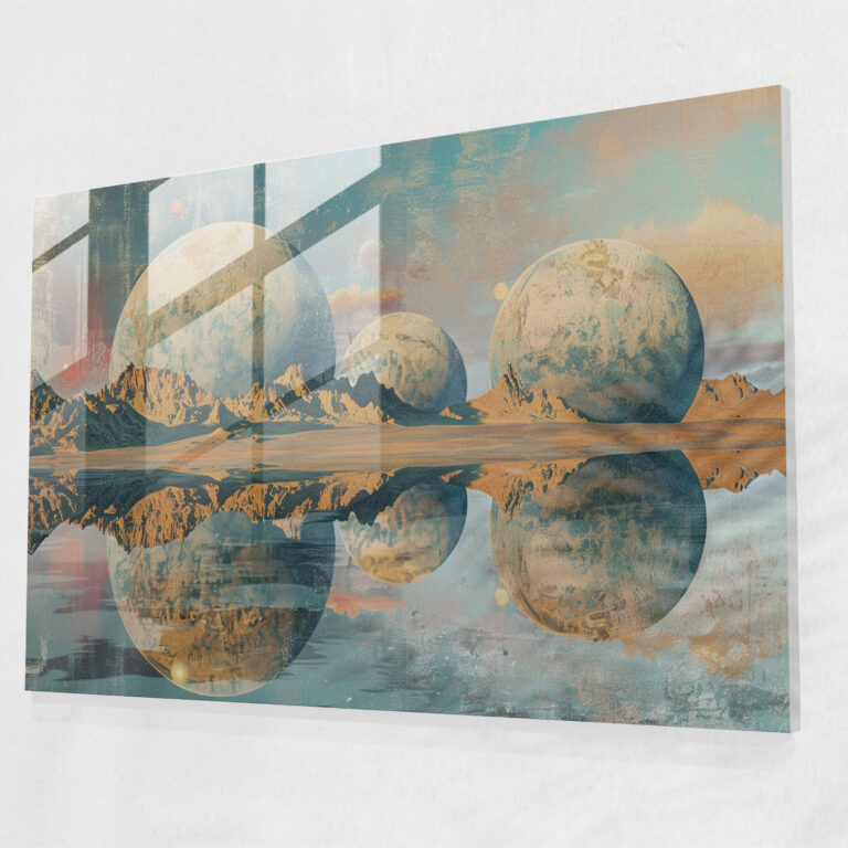 Surrealism Art Glass Art - Surrealism Art, Modern Art, Home Decoration, Glass Art