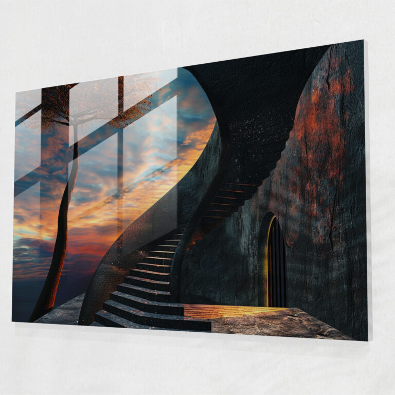 Surrealism Modern Art - Surrealism Art, Glass Print, Home Decoration, Surrealism Art