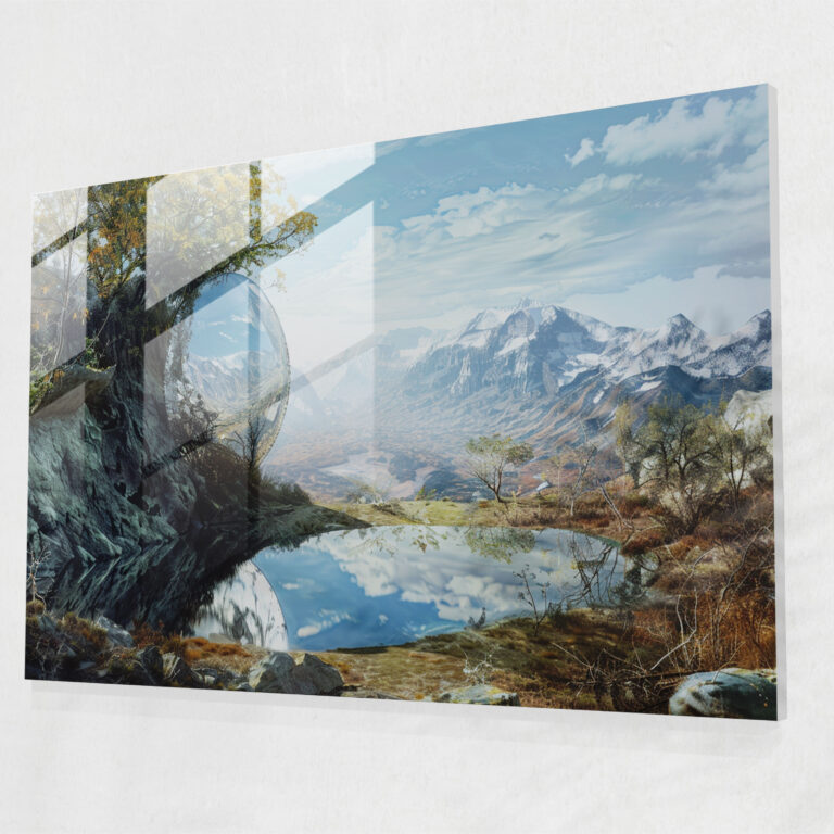 Surrealism Glass Wall Art - Surrealism Art, Glass Wall Art, Modern Art, Surrealism Art