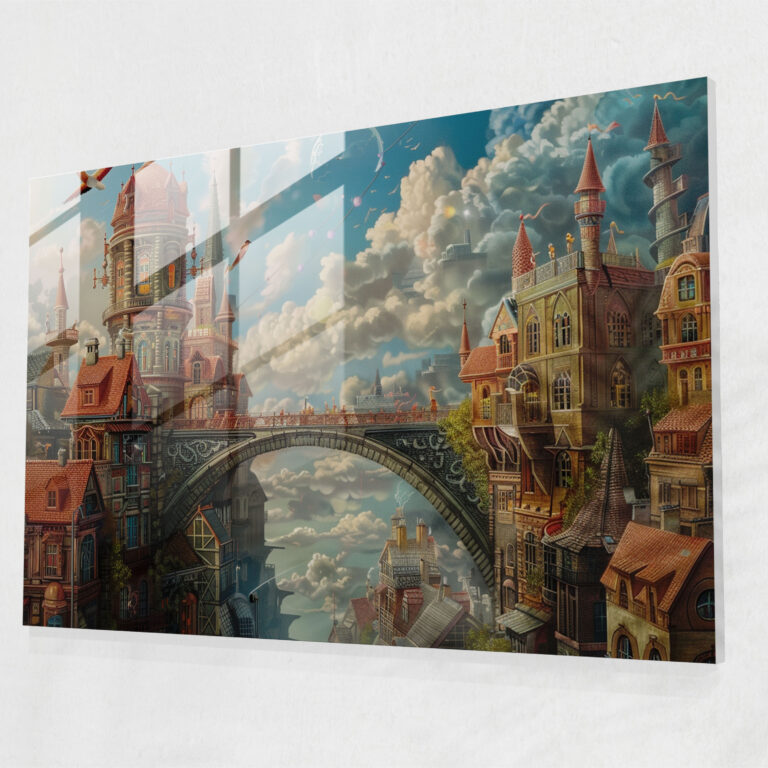 Surrealism Glass Art - Surrealism Art, Glass Art, Glass Print, Modern Art