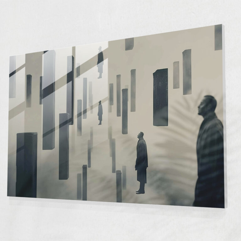 Surrealism Glass Wall Art - Surrealism Art, Glass Wall Art, Wall Decoration, Modern Art