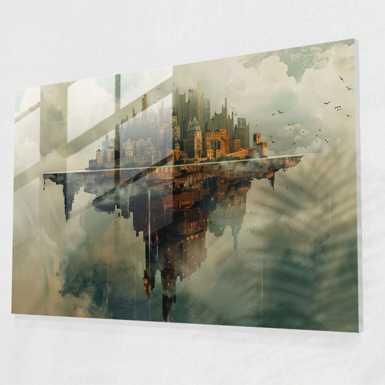 Surrealism Art Glass Wall Art - Surrealism Art, Wall Decoration, Glass Print, Glass Wall Art