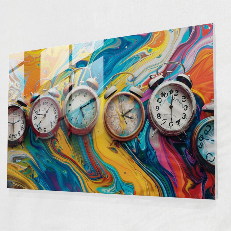 Surrealism Art Glass Wall Art - Surrealism Art, Modern Art, Wall Decoration, Glass Art