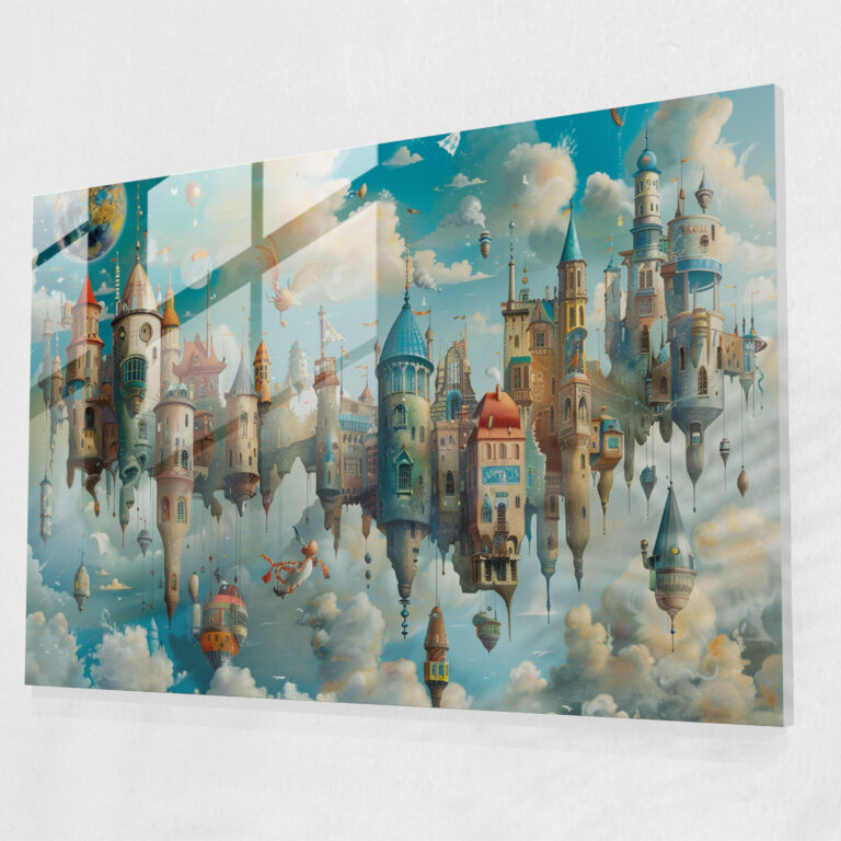 Surrealism Glass Print Home Decoration - Surrealism Art, Modern Art, Surrealism Art, Home Decoration