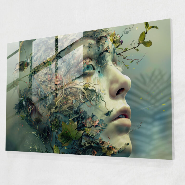 Surrealism Glass Print Wall Decoration - Surrealism Art, Surrealism Art, Modern Art, Wall Decoration
