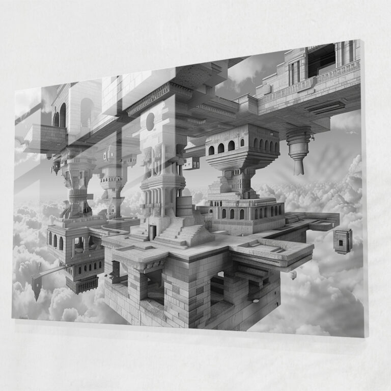Surrealism Glass Wall Art Modern Decor - Surrealism Art, Modern Art, Home Decoration, Surrealism Art