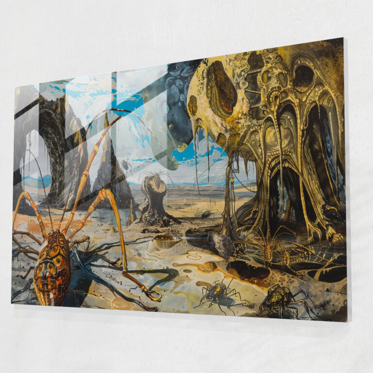 Surrealism Glass Art Wall Decoration - Surrealism Art, Wall Decoration, Modern Art, Glass Art