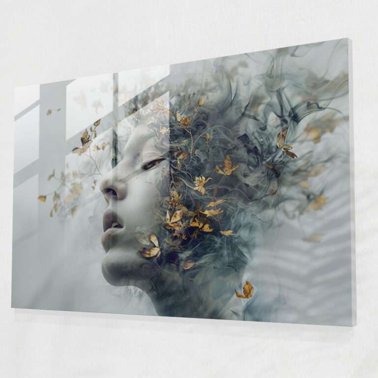 Surrealism Glass Print Modern Decor - Surrealism Art, Modern Art, Home Decoration, Surrealism Art