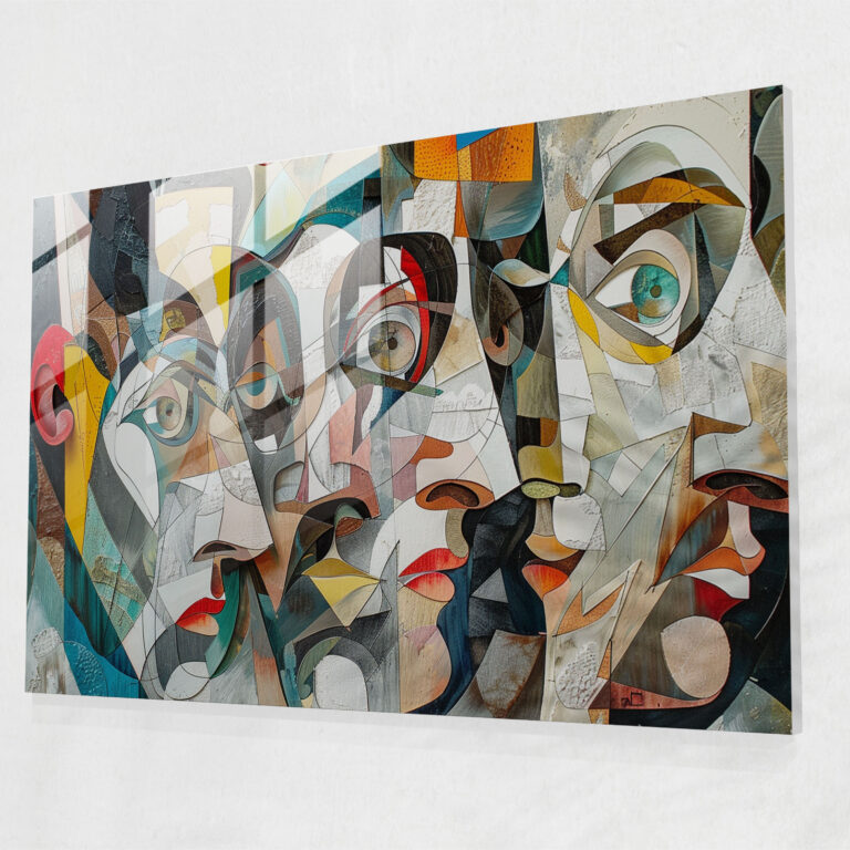 Surrealism Wall Decoration: Fragmented Figures - Surrealism Art, Wall Decoration, Modern Art, Surrealism Art
