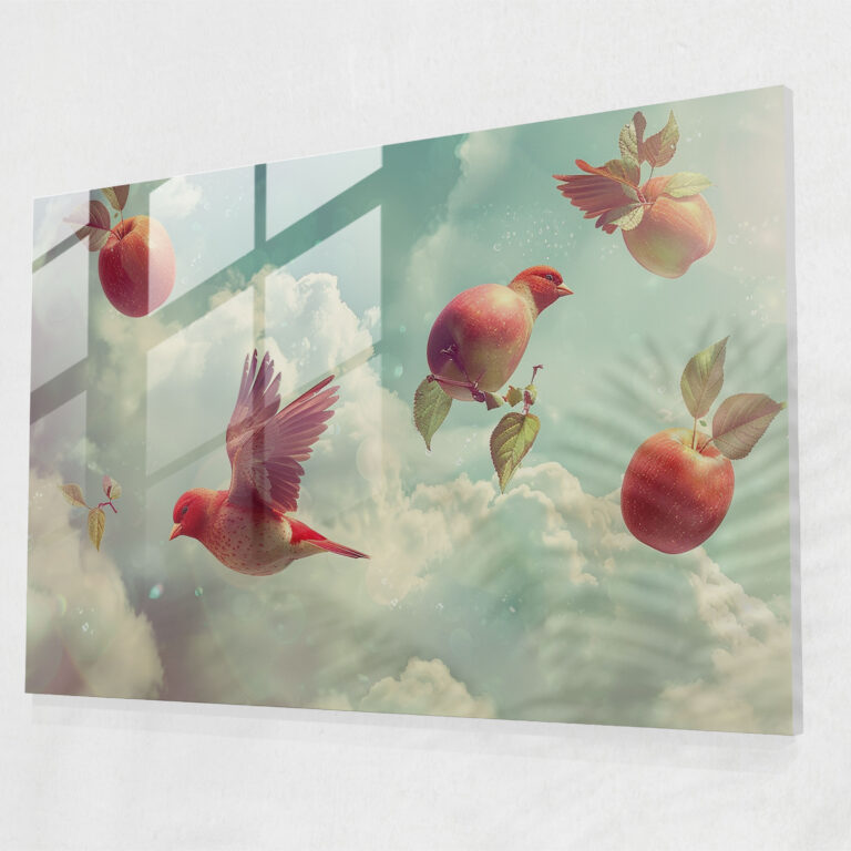Surrealism Art Glass Wall Art - Surrealism Art, Glass Art, Home Decoration, Surrealism Art