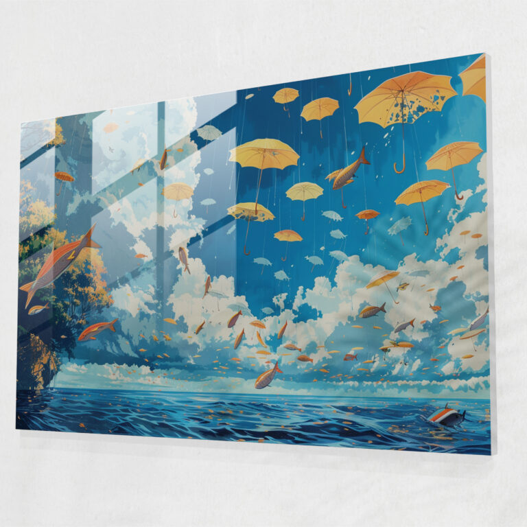 Surrealism Art Glass Art - Surrealism Art, Modern Art, Home Decoration, Glass Art