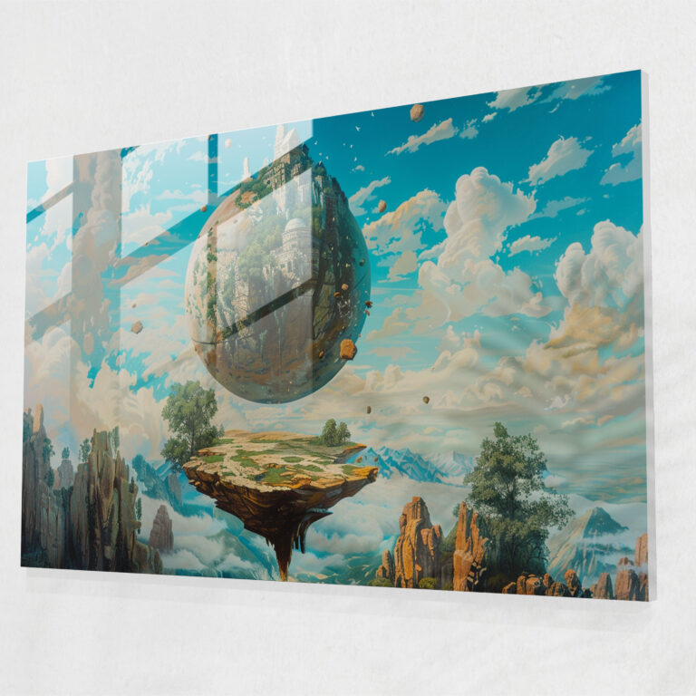 Visionary Landscapes Glass Wall Art - Surrealism Art, Surrealism Art, Artistic, Visionary Landscapes