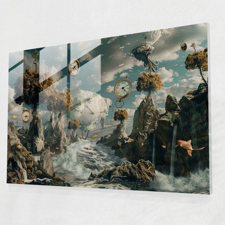 Surrealism Glass Wall Art - Surrealism Art, Wall Decoration, Surrealism Art, Glass Art