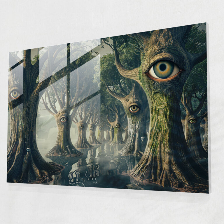 Surrealism Glass Art - Surrealism Art, Modern Art, Home Decoration, Glass Art