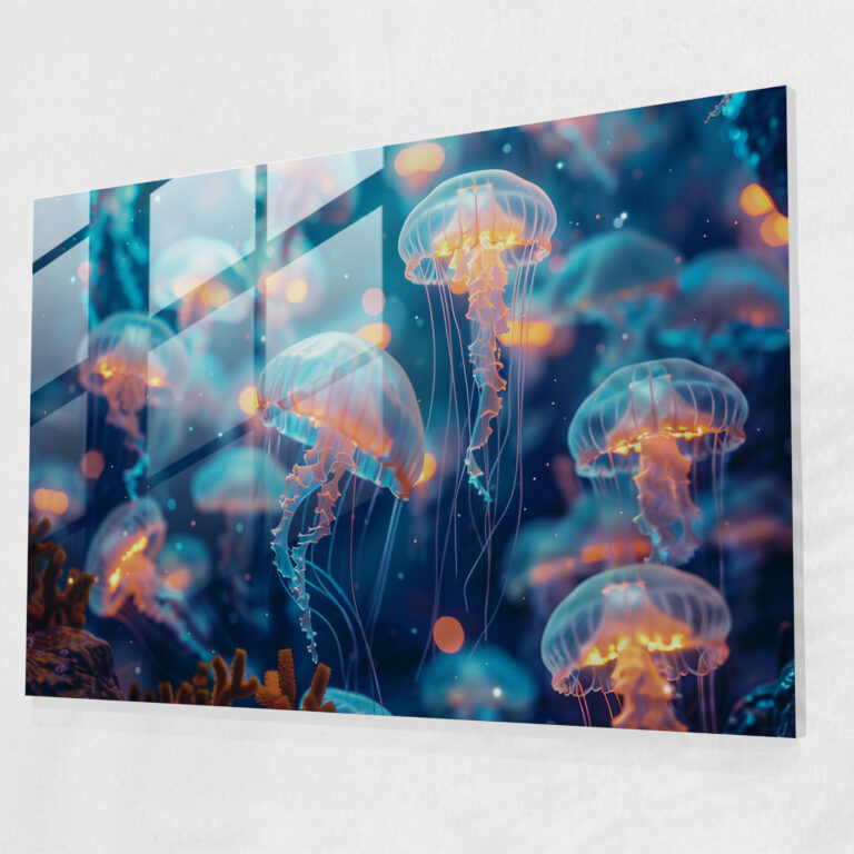 Underwater Surrealism Glass Wall Art - Surrealism Art, Surrealism Art, Modern Art, Wall Decoration