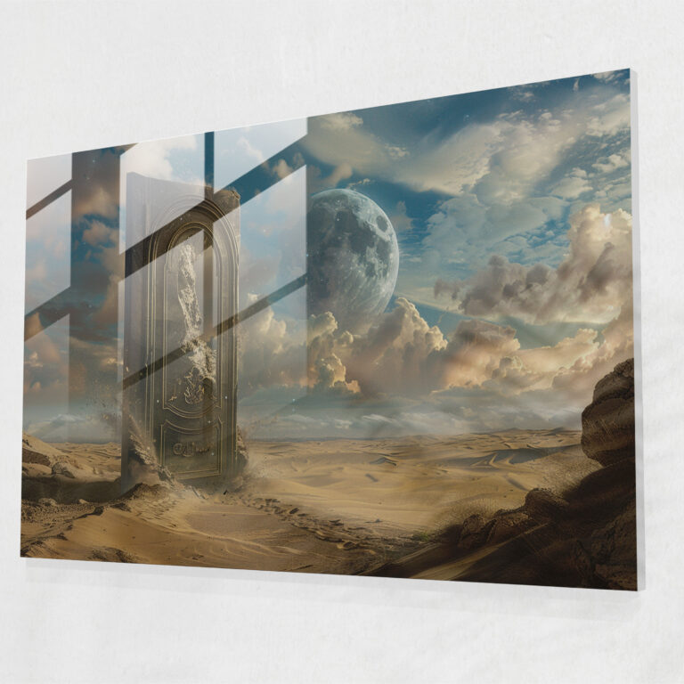 Fantastical Door Glass Art - Surrealism Art, Home Decoration, Modern Art, Glass Art