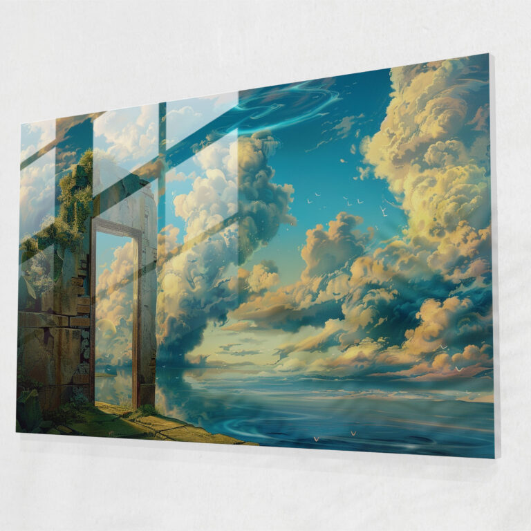 Surrealism Modern Art - Surrealism Art, Surrealism Art, Wall Decoration, Glass Print
